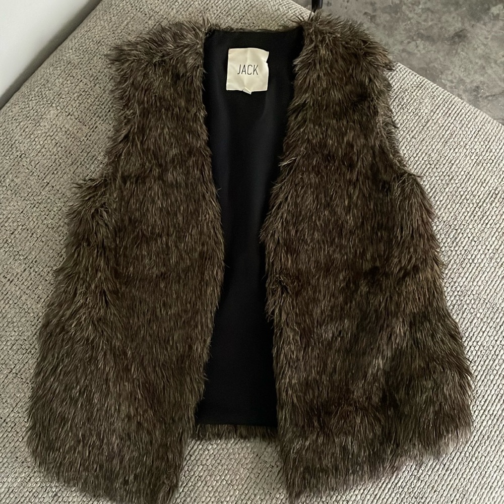 Brown Fur Vest